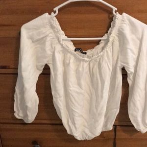 Off shoulder cropped brandy melville top OS
